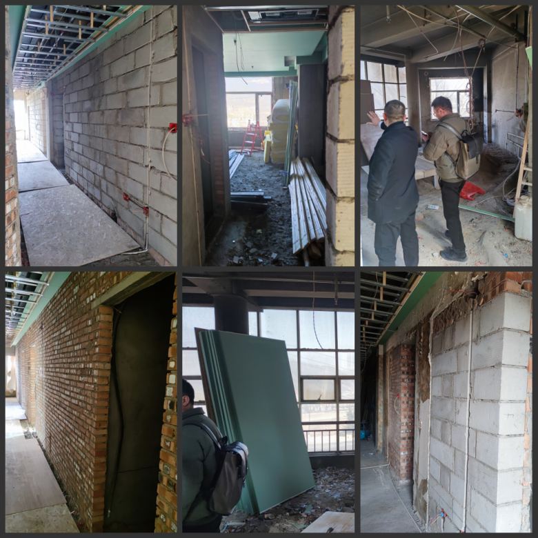 20230201/63da8bd90698b.jpg 博菲克設(shè)計(jì)師抵達(dá)平?jīng)鼍频瓴榭囱b修現(xiàn)場(chǎng).jpg